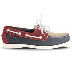 Portland Spinnaker Nubuck | Light Grey Smoke Red