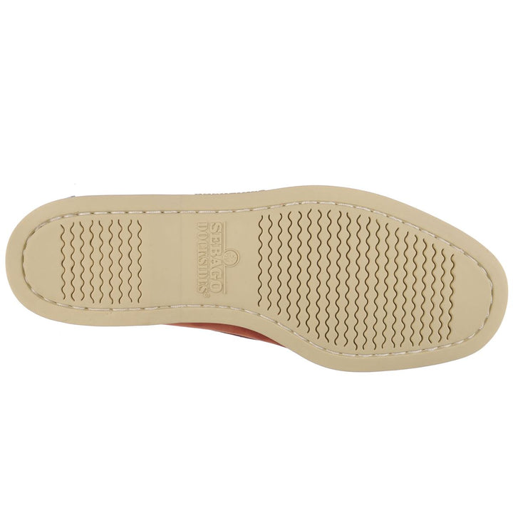 Docksides Portland Nubuck Waxy | Coral - Blue Navy