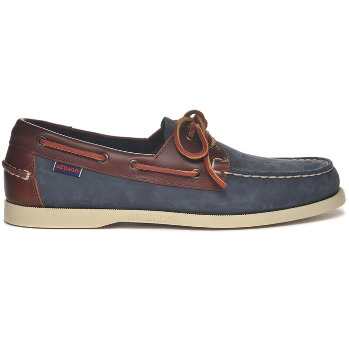 Docksides Portland Nubuck Waxy | Blue Universe - Brown