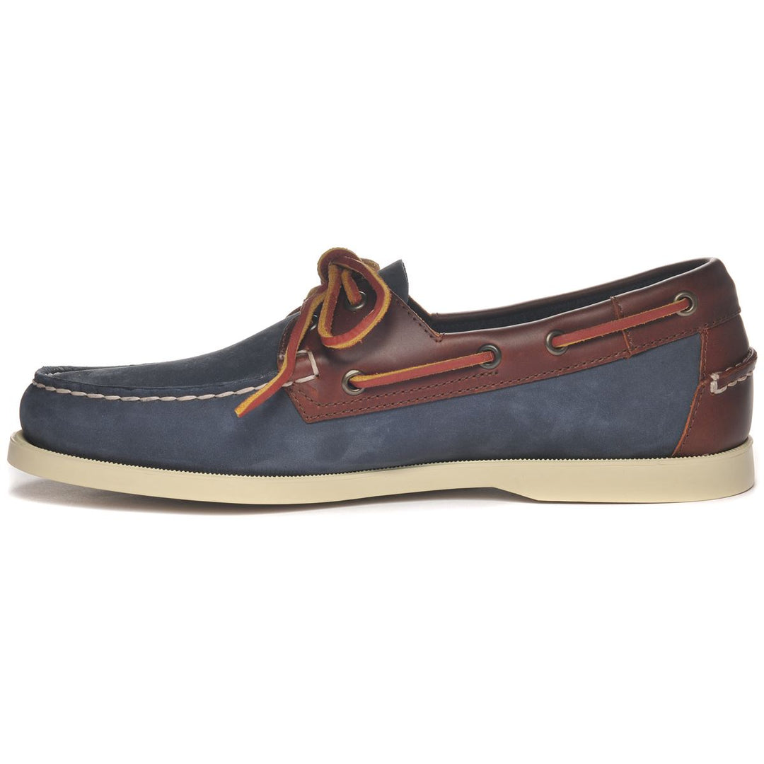 Docksides Portland Nubuck Waxy | Blue Universe - Brown