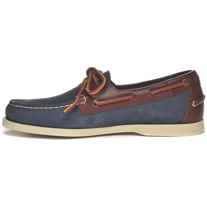Docksides Portland Nubuck Waxy | Blue Universe - Brown