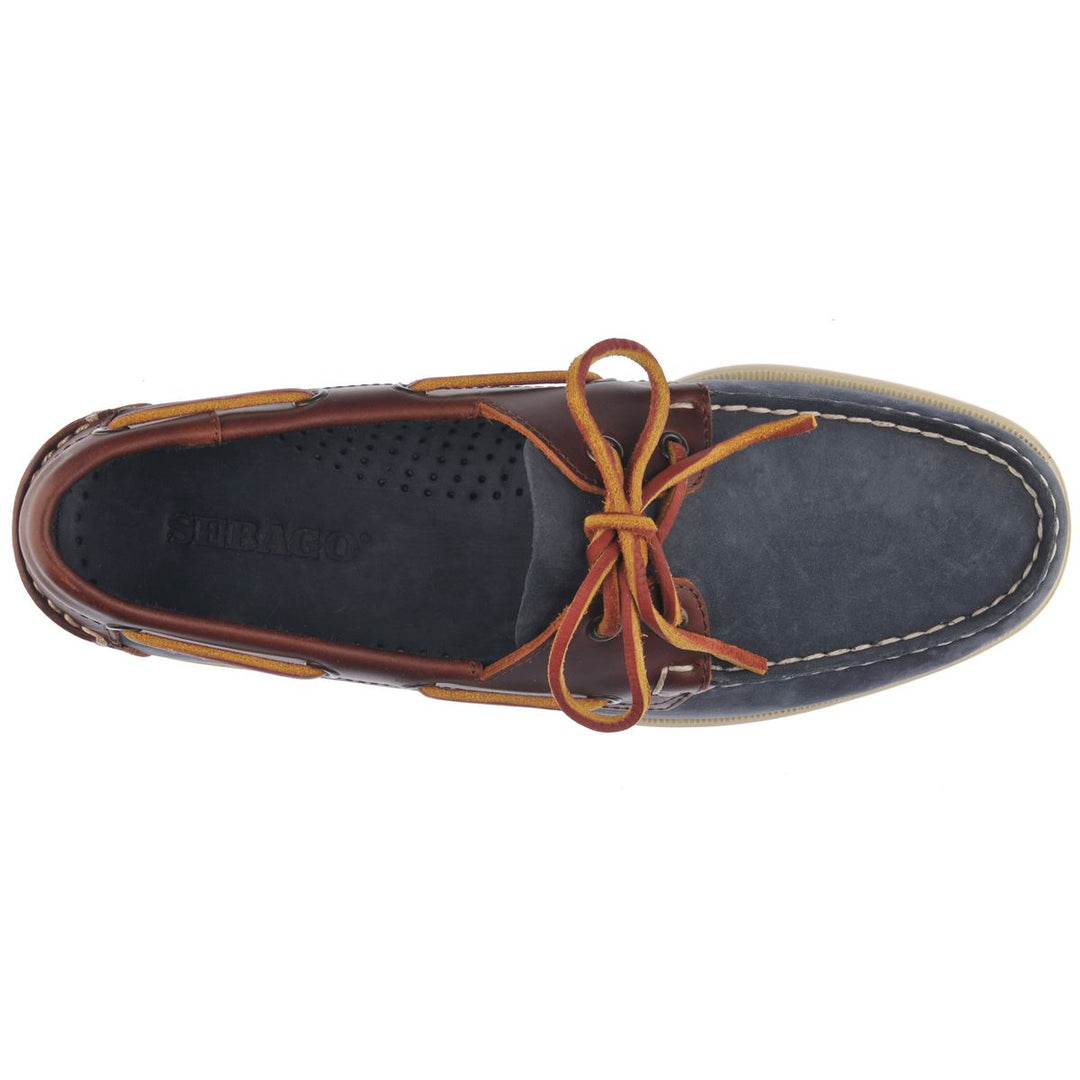 Docksides Portland Nubuck Waxy | Blue Universe - Brown