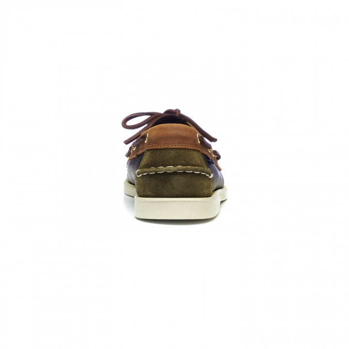 Portland Leather Oil Suede | Blue Navy Brown Tan